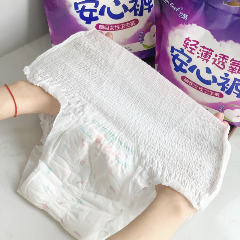Nafei Sanitary pads OEM-Classic type--Sanitary napkins pants,women period pants,disposable adult diaper pants