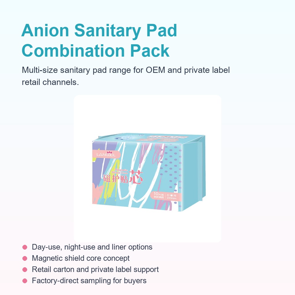 Anion Sanitary Pad Combination Pack for Private Label Orders