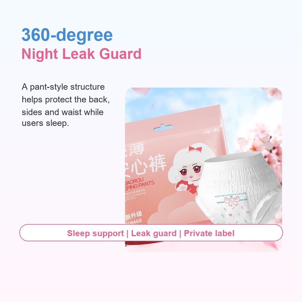 Overnight Disposable Menstrual Pants for Heavy Flow Leak Protection image 2