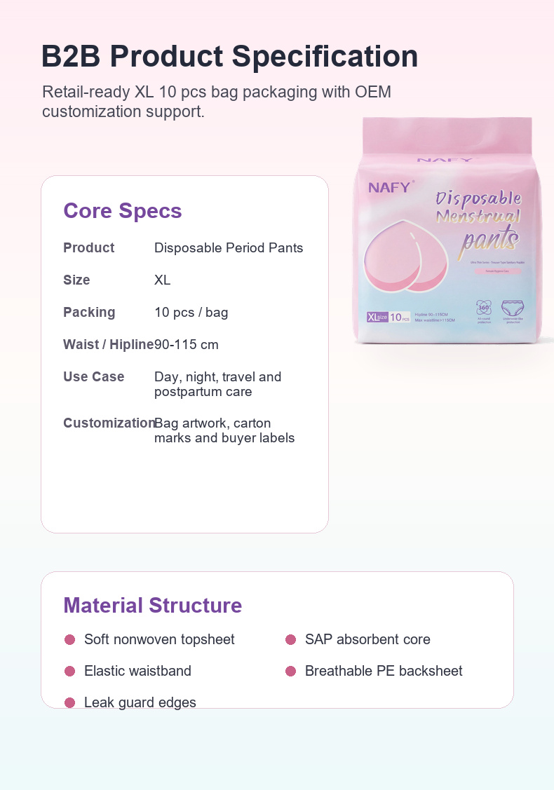 NAFY Ultra-Thin Disposable Period Pants
