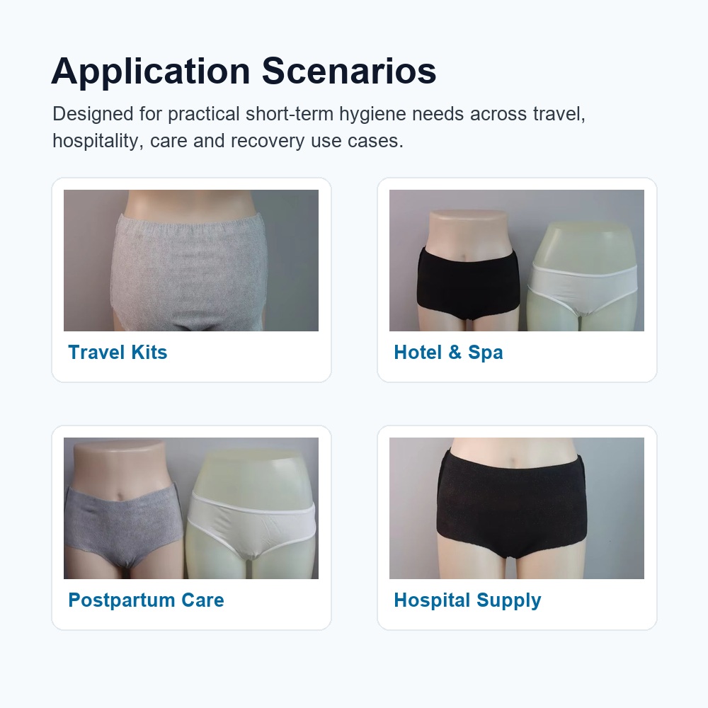 Disposable underwear application scenarios