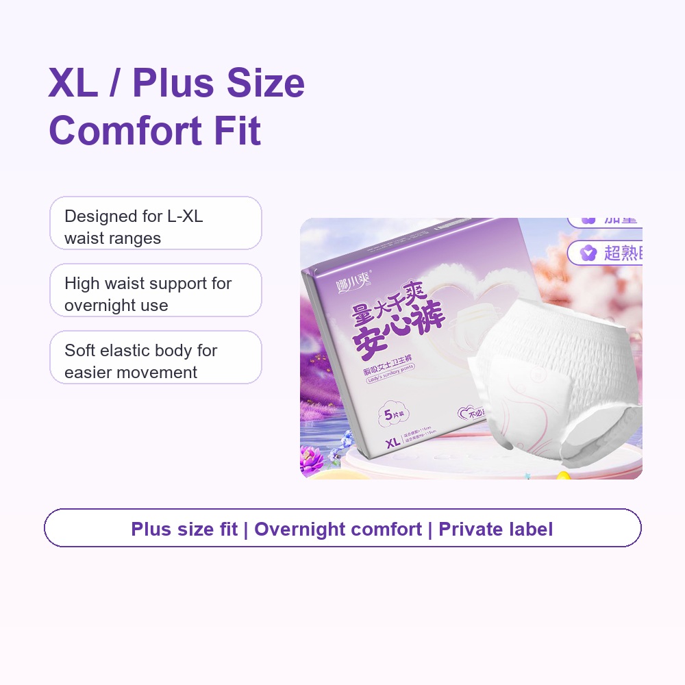 Plus size disposable period underwear fit review for wholesale buyers