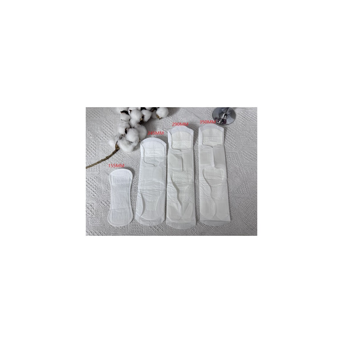 super absorbent sanitary pad cotton surface display