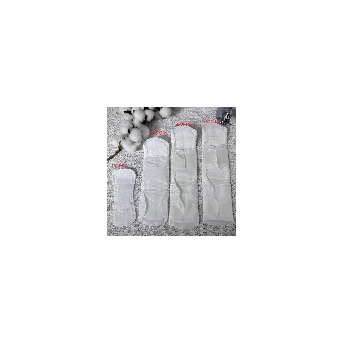 420mm overnight sanitary pad sample for private label specification review
