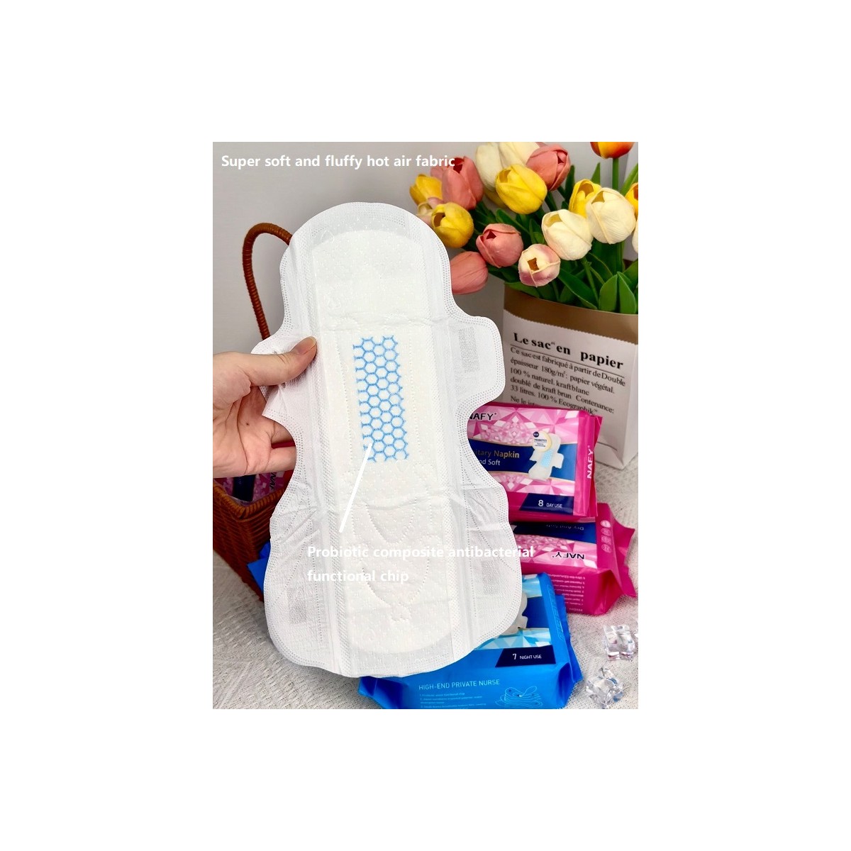 Ultra Thin Sanitary Napkins for Wholesale Private Label Orders Ultra Thin Sanitary Napkins for Wholesale Private Label Orders product photo